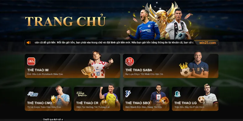 23WIN ⚜️ Link Trang Chủ 23win.com #1 Châu Á | Đăng ký +233K 41 Sảnh cá cược thể thao 23WIN